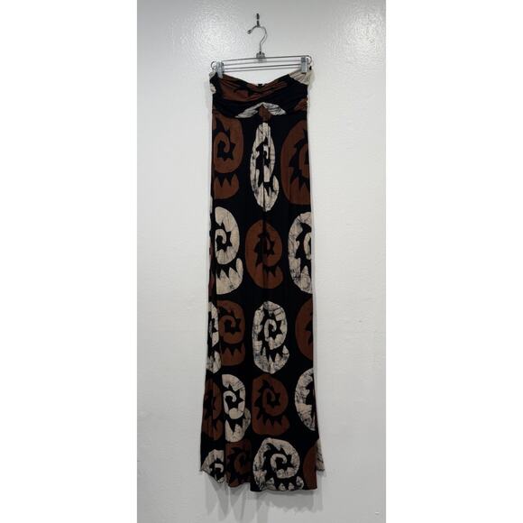 Indah Dresses & Skirts - INDAH Tribal Print Maxi Dress Women’s Size XS Strapless Slits Vacation Boho Sexy
